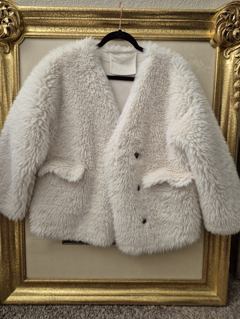 💕Plush Cream Soft Faux Fur Super Soft Coat💕